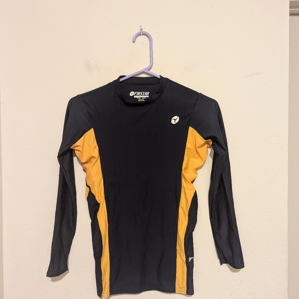 Firstar Athletic Long Sleeve Shirt Blue And Yellow Size YL